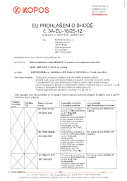 Prohlášení o shodě Prohlášení o shodě