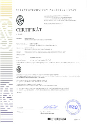 Certifikát ESČ Certifikát ESČ