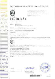 Certifikát ESČ Certifikát ESČ