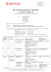 Prehlásenie o zhode Prehlásenie o zhode