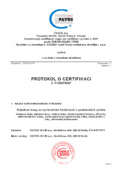 Protokol o certifikaci DIN
