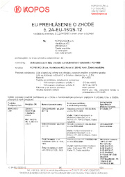 Prehlásenie o zhode Prehlásenie o zhode