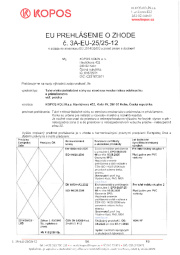 Prehlásenie o zhode Prehlásenie o zhode