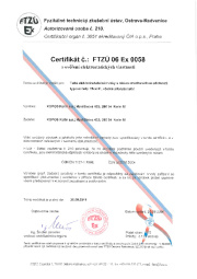 Certifikát na nebezpečí výbuchu