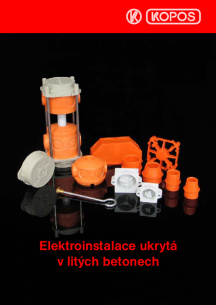Elektroinstalace ukrytá v litých betonech