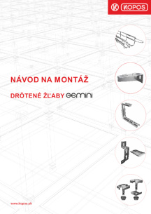 Návod na montáž - Drôtené žľaby Gemini