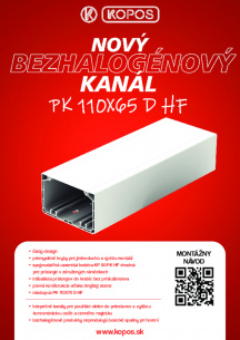 Nový bezhalogénový kanál PK 110X65 D HF